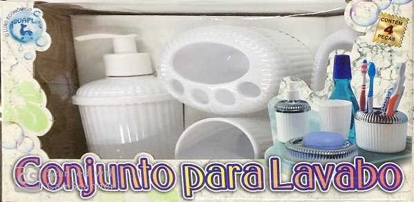 CONJUNTO LAVABO AQUAPLAS BRANCO