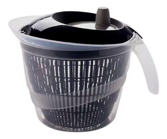 SECADOR DE SALADA 2,8 LITROS PRETO PLASUTIL