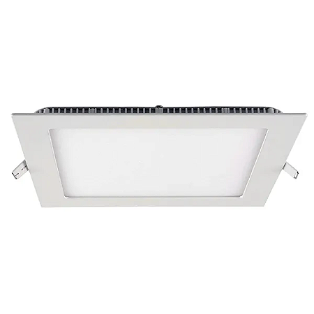 PLAFON LED EMBUTIR QUADRADO 24W LUZ BRANCA MEDIA 4000K