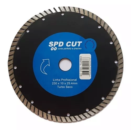 DISCO SPD DIAMANTADO TURBO 230X8X25.4