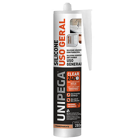 SILICONE TRANSPARENTE 260G UNIPEGA