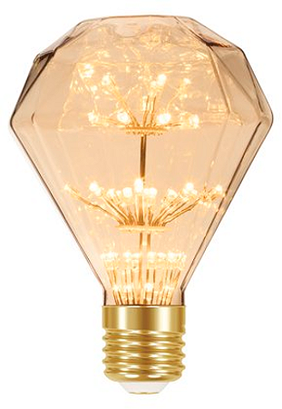 LÂMPADA LED FIREWORKS VINTAGE D95 AMBAR