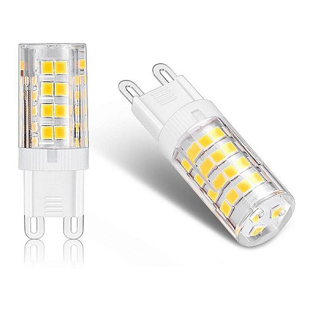 LÂMPADA LED G9 2400K  5W LUZ BRANCA QUENTE BIVOLT TOP LIGTH