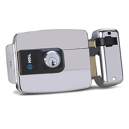 FECHADURA HDL ELÉTRICA C-90 DUPLA INOX