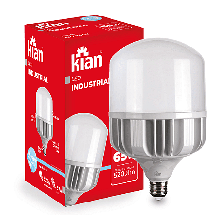 LÂMPADA LED BULBO 65W 6500K E27 KIAN