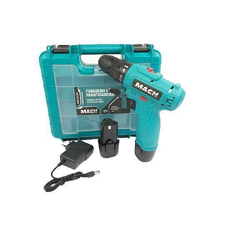 FURADEIRA/PARAFUSADEIRA BATERIA 12V 1.3A HOBBY MACH