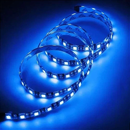 FITA LED AZUL 5050 12V - 24W LUCKFOYU (VERIFIQUE A DESCRIÇÃO)