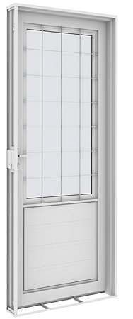 PORTA VITROLAR GRADE POSTIGO QUADRICULADO 85X215X12 ESQUERDA