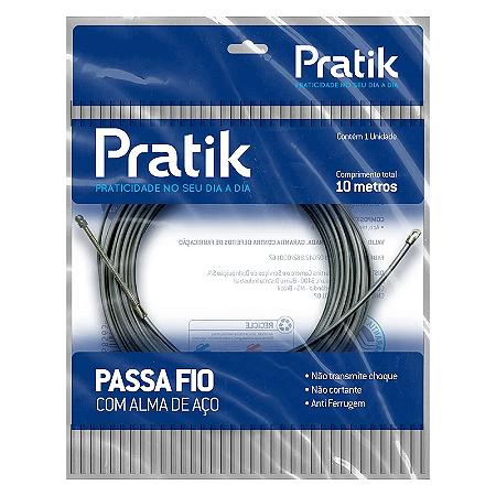 PASSA FIO ALMA AÇO 10M PRATIK