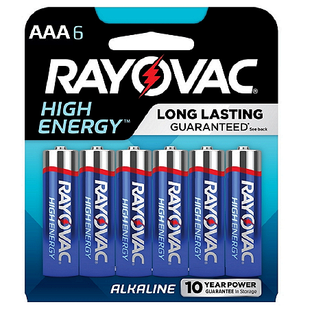 PILHA RAYOVAC ALCALINA AAA COM 6