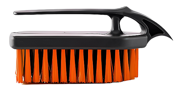 ESCOVA ROUPA PLÁSTICO 93 TUFOS FERRIN PRETO/LARANJA