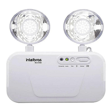 LUMINÁRIA EMERGÊNCIA 2 FAROL LED 1200LUMENS INTELBRAS