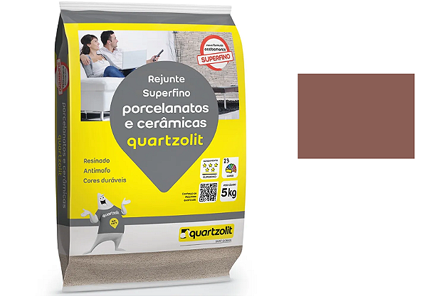REJUNTE PORCELANATO QUARTZOLIT 5KG MARROM CAFÉ