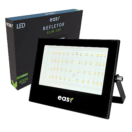 REFLETOR LED 100W BIVOLT 6500W EASY