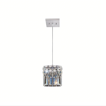 PENDENTE PARIS CRISTAL QUADRADA 12X12 BRONZEARTE