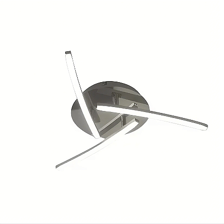 LUMINÁRIA PREMIUM LED HELIX 12W BIVOLT 6 CROMADO LUZ BRANCA FRIA