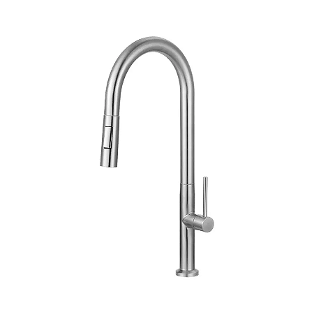 TORNEIRA LEÃO COZINHA MESA BICA ALTA COM DUCHA INOX 3281
