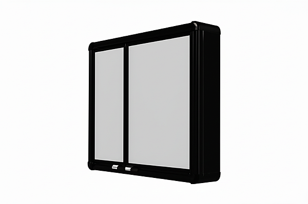 ARMÁRIO ALUMÍNIO SOBREPOR 54X45X11.3CM PRETO ASTRA