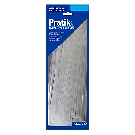 ABRAÇADEIRA NYLON 370 X 7.0 PRATIK BRANCA