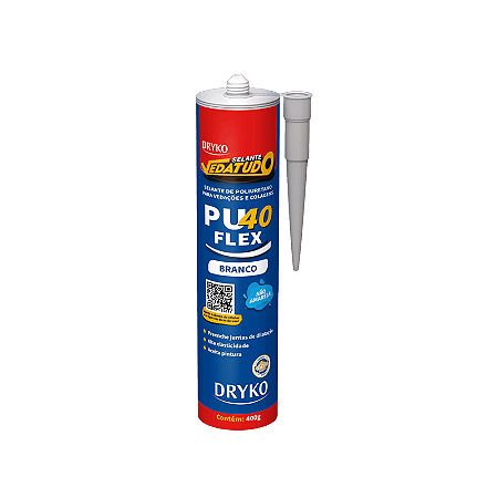 ADESIVO SELANTE PU40 FLEX 400G BRANCO DRYKO