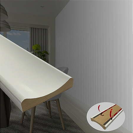 BARRA PAINEL RIPADO 7X1,5X270 BRANCO INOVAR