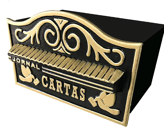 CAIXA CORREIO FORTRAL N19 MURO OURO 20CM