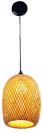 LUSTRE PENDENTE RUSTICO MODELO ARUBA BAMBU