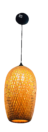 LUSTRE PENDENTE RUSTICO SAINT MARTIN BAMBU