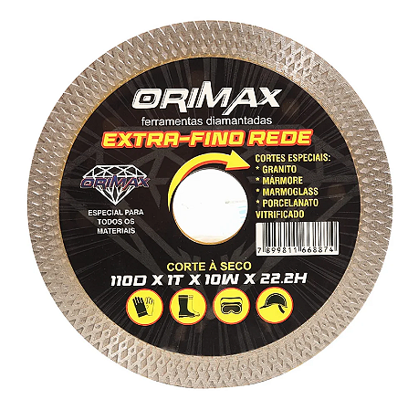 DISCO CORTE REDE ORIMAX FURO 22.23MM