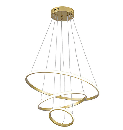 LUMINÁRIA PENDENTE LED 60W BIVOLT 3 EM 1 DOURADO