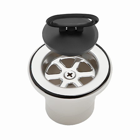 VÁLVULA TANQUE 3" INOX COM BLISTER GHELPLU