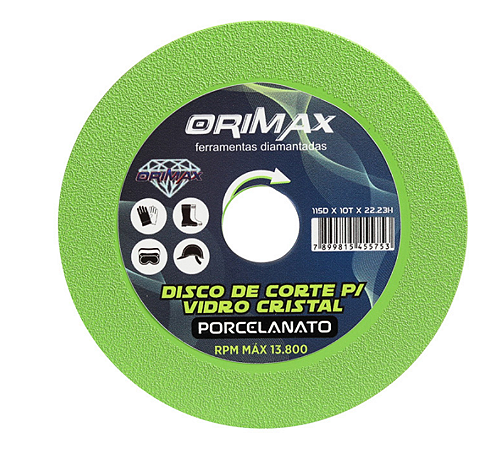 DISCO CORTE CRISTAL PARA VIDROS ORIMAX