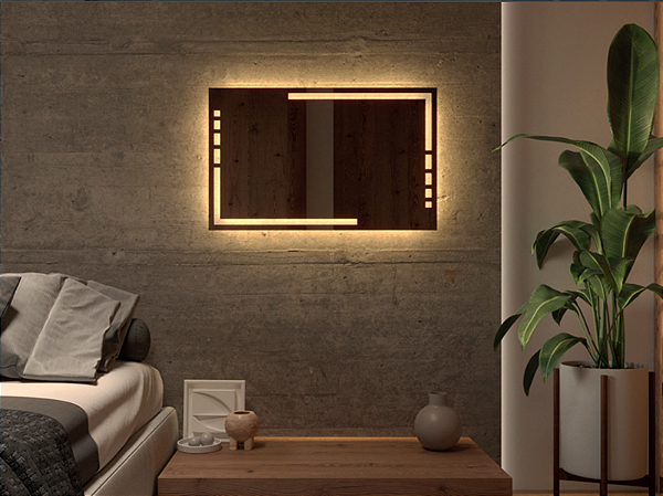 ESPELHEIRA VMEX POL LED UDINE E32 80 LUZ BRANCA QUNETE 127V