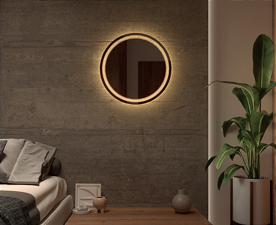 ESPELHEIRA VMEX POL LED FLORENÇA E08 60 LUZ BRANCA QUENTE 127V