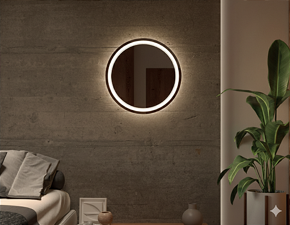 ESPELHEIRA VMEX POL LED FLORENÇA E08 60  LUZ BRANCA FRIA 127V