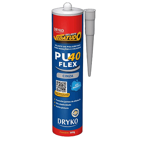 ADESIVO SELANTE PU40 FLEX 360G CINZA DRYKO
