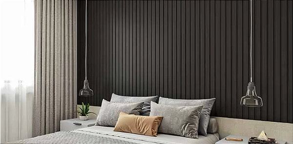 PAINEL RIPADO INOVAR ALLURE 53X15X2700 PRETO