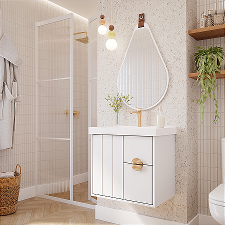 ARMÁRIO MGM COPENHAGUE 60CM BRANCO