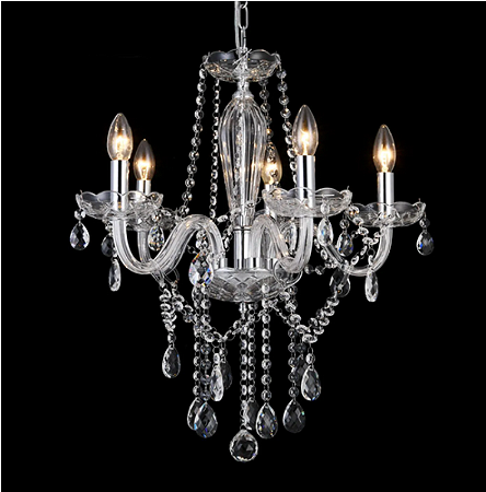 LUSTRE NOTRE DAME BRANCO CRISTAIS TRANSPARENTE