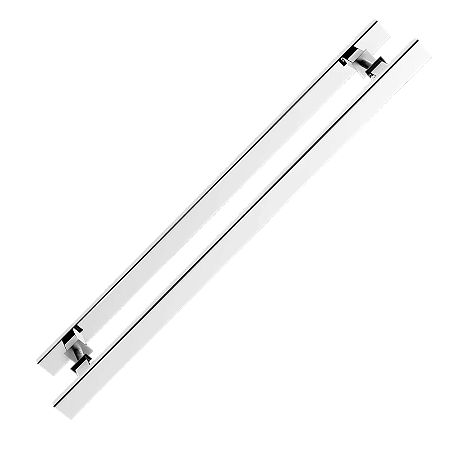 PUXADOR RETANGULAR INOX 3010 POLIDO DUPLO 30X10X100