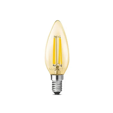 LÂMPADA LED FILAMENTO VINTAGE C35 2400K E14 LUMANTI