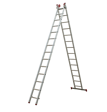 ESCADA ALUMÍNIO 3 EM 1 EXTENSIVA 14X2 DEGRAU