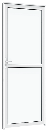 PORTA VITROLAR GIRO COM VIDRO 0,85X2,15X0,6 BRANCA DIREITA