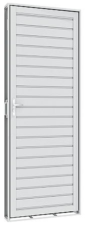 PORTA GIRO FILETADA SEM FRISO 0,85X2,15X0,14 BRANCA DIREITA