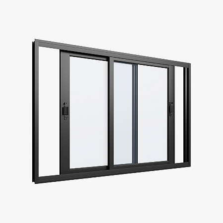 VITRO 2 FOLHA MOVEL 1,50X1,00X0,70 SEM GRADE PRETO