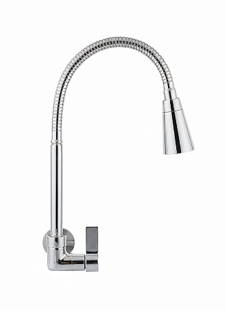 TORNEIRA TALITA 1174 GIRATÓRIO/PAREDE BICA ALTA C-70 DUO CROMADO