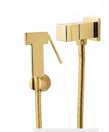 DUCHA TALITA HIGIÊNICA QUADRADA SLIM 2932 GOLD 1/4 V