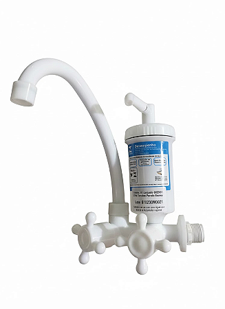 TORNEIRA PLÁSTICO COM FILTRO HIDROTEC BRANCO