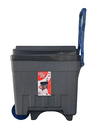 CAIXA TÉRMICA COM ALCA/RODA 34L PRETA POP STAR