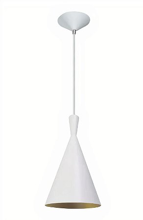 PENDENTE DE ALUMÍNIO CONE BRANCO 4012